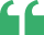 Green decorative quotation mark symbol on a white background.